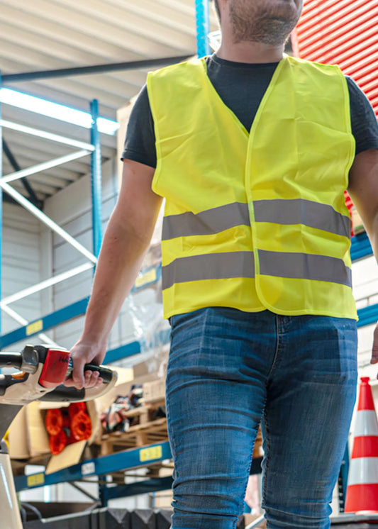 Warnweste Gelb – Leicht, reflektierend & sichtbar bei Tag & Nacht