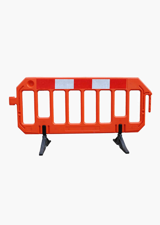 Kunststoff-Absperrgitter – 200 x 100 cm mit Reflexstreifen orange